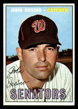 1967 Topps #207 John Orsino NM-Mint Senators   ID:316343