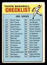 1966 Topps #183 Checklist 177-264 Good  ID:316933