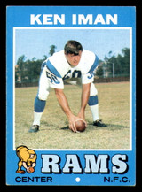 1971 Topps #68 Ken Iman Ex-Mint RC Rookie LA Rams   ID:317221