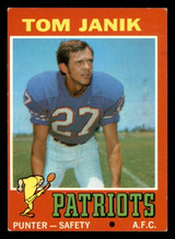 1971 Topps #82 Tom Janik Excellent+ Patriots   ID:317244