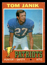 1971 Topps #82 Tom Janik Excellent+ Patriots   ID:317245