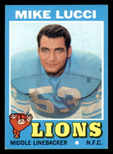 1971 Topps #105 Mike Lucci Ex-Mint Lions   ID:317284