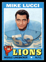 1971 Topps #105 Mike Lucci Ex-Mint Lions   ID:317285