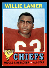 1971 Topps #114 Willie Lanier Ex-Mint RC Rookie Chiefs    ID:317300