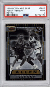 1996-97 Bowman's Best #TB13 Allen Iverson RETRO PSA 9 Mint  ID: 317563