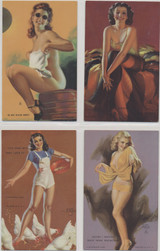 1945 Mutoscope W424-2b Artist Pin-Up Girls Set 64   #*