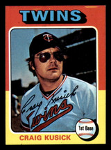 1975 Topps Mini #297 Craig Kusick Ex-Mint RC Rookie Twins  ID:317877