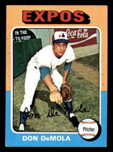 1975 Topps Mini #391 Don DeMola Excellent RC Rookie Expos    ID:317971