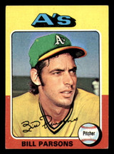 1975 Topps Mini #613 Bill Parsons Excellent+ Athletics  ID:318193