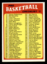 1971-72 Topps #144 NBA Checklist 1-144 ERR Ex-Mint ERR     ID:318359