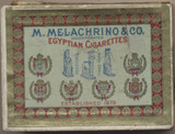 1910 M. MELACHRINO & CO. EGYPTIAN CIGARETTES 2 3/4 by 2 inches  #*