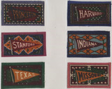 1912-1915 B51-2 College Pennants No Fringe Set 20 Have 6 Different   #*