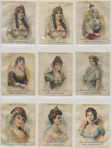 1910 S-75 Famous Queens Set 15 + 2 Variations 2 X 3 1/4 Inches  #*