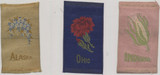 1910 S-89 STATES FLOWERS LOT OF (3) 2 X 3 1/4 INCHES  #*