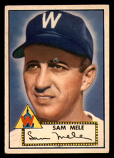 1952 Topps #94 Sam Mele Very Good ID: 320691 1952 Topps #94 Sam Mele Very Good ID: 320691