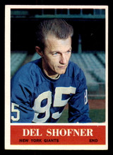 1964 Philadelphia #123 Del Shofner Writing on Back NY Giants ID:320973 1964 Philadelphia #123 Del Shofner Writing on Back NY Giants ID:320973