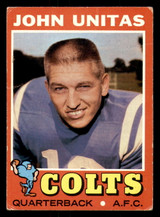 1971 Topps #   1 Johnny Unitas G-VG 