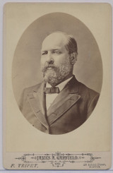 1870's To 1880.s Cabinet James A. Garfield   4 by 6 1/2 inches F. Trifet Boston #*sku34297