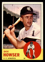 1963 Topps #124 Dick Howser Excellent Athletics   ID:322216