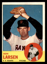 1963 Topps #163 Don Larsen Ex-Mint Giants    ID:322285