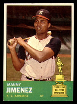 1963 Topps #195 Manny Jimenez Ex-Mint Athletics    ID:322342
