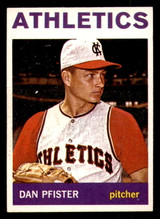 1964 Topps #302 Dan Pfister Excellent+ Athletics ID:323718 1964 Topps #302 Dan Pfister Excellent+ Athletics ID:323718