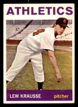 1964 Topps #334 Lew Krausse Excellent+ Athletics ID:323810 1964 Topps #334 Lew Krausse Excellent+ Athletics ID:323810