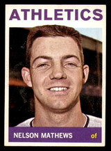1964 Topps #366 Nelson Mathews Excellent+ 1964 Topps #366 Nelson Mathews Excellent+