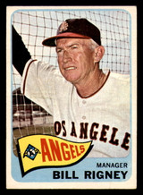 1965 Topps # 66 Bill Rigney MG Excellent+  ID: 324692