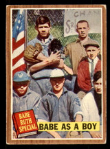 1962 Topps #135 Babe Ruth As A Boy VG-EX  ID: 325870