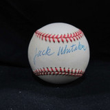 Jack Whitaker ONL Baseball Signed Auto PSA/DNA Authenticated Announcer
