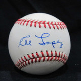 Al Lopez OAL Baseball Signed Auto PSA/DNA Authenticated Indians