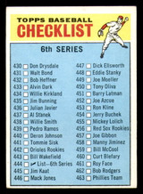 1966 Topps #444 Checklist 430-506 Excellent+  ID: 327765