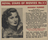 1950-1952 F219-3 Royal Desserts Royal Stars Of Movie #23 Rhonda Fleming  #*