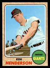 1968 Topps #309 Ken Henderson Near Mint+ 1968 Topps #309 Ken Henderson Near Mint+