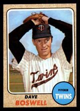 1968 Topps #322 Dave Boswell Near Mint ID: 330669 1968 Topps #322 Dave Boswell Near Mint ID: 330669