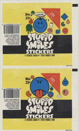 1989 Topps Stupid Smiles Lot 4 Different Wrapper  #*