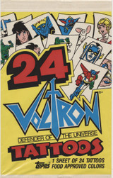 1984 Topps 24 Voltron Tattoos  Wrapper  #*sku34475