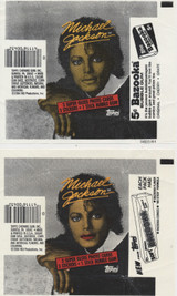 1984 Topps Michael Jackson Lot 2 Different Wrappers 1 Red Lips  #*sku34483