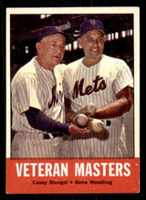 1963 Topps # 43 Casey Stengel/Gene Woodling Veteran Masters Excellent+  ID: 333220