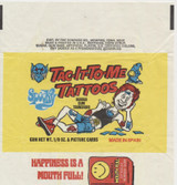 1981 Donruss Tac-It-To-Me Tattoos Yellow Wrapper  #*sku34489