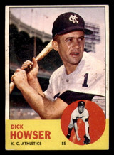 1963 Topps #124 Dick Howser Very Good 