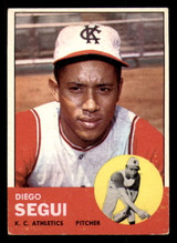 1963 Topps #157 Diego Segui Excellent RC Rookie  ID: 333397