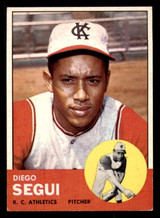 1963 Topps #157 Diego Segui Excellent+ RC Rookie  ID: 333398