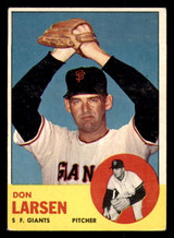 1963 Topps #163 Don Larsen Excellent  ID: 333418