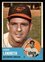 1963 Topps #209 Hobie Landrith Very Good 