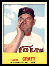 1963 Topps #491 Harry Craft MG Excellent+  ID: 333940