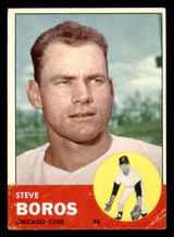 1963 Topps #532 Steve Boros Very Good  ID: 334021