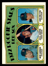 1972 Topps # 79 Mike Garman/Cecil Cooper/Carlton Fisk Red Sox Rookies Excellent RC Rookie 
