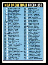 1973-74 Topps #121 NBA Checklist 1-176 marked   ID:335118